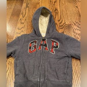 Babygap zip up Sherpa lined hoodie 2T